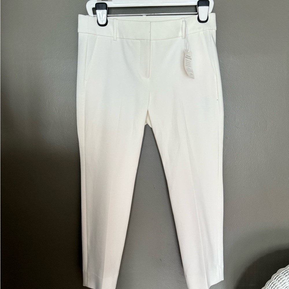 J. Crew Women's Cream Straight Leg Pants